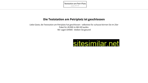Petriplatz-teststation similar sites