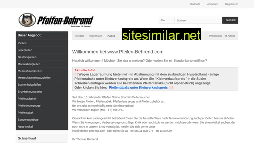 pfeifen-behrend.de alternative sites