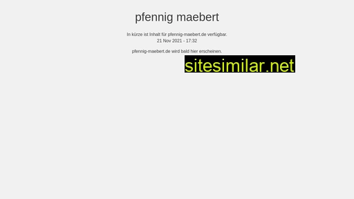 pfennig-maebert.de alternative sites
