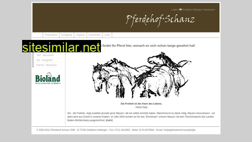 pferdehofschanz.de alternative sites