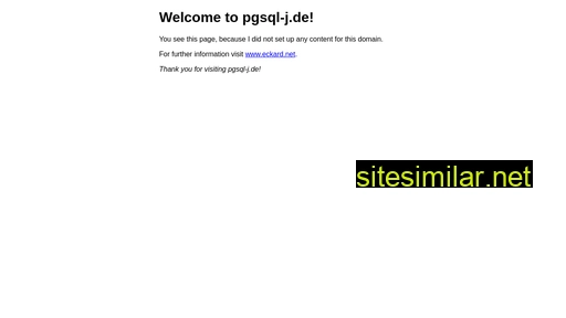 pgsql-j.de alternative sites