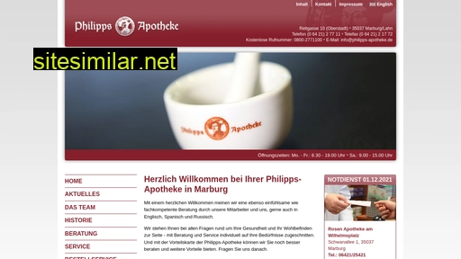 philipps-apotheke.de alternative sites