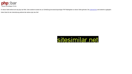 phpbar.de alternative sites