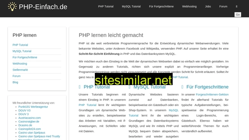 php-einfach.de alternative sites