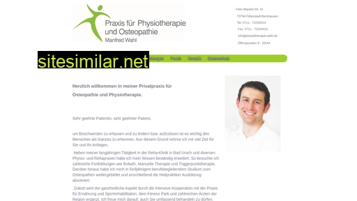 physiotherapie-wahl.de alternative sites