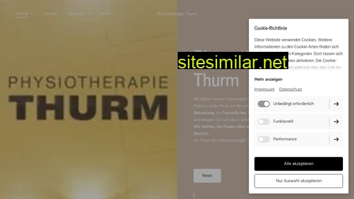 physiotherapiethurm.de alternative sites