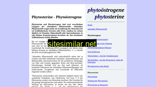 Phytosterine similar sites
