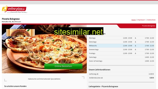 pizzabolognese.de alternative sites