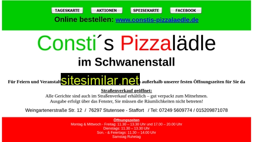pizzalaedle.de alternative sites