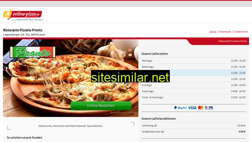 pizza-pronto-luenen.de alternative sites