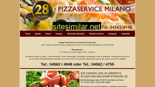 pizzaservice-milano.de alternative sites