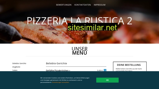Pizzerialarustica2 similar sites