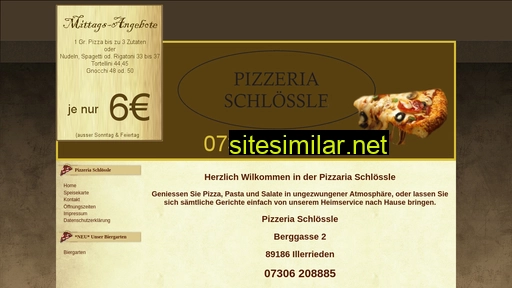pizzeriaschloessle.de alternative sites