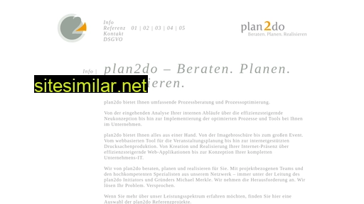 plan2do.de alternative sites