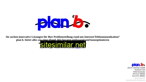 planb.de alternative sites