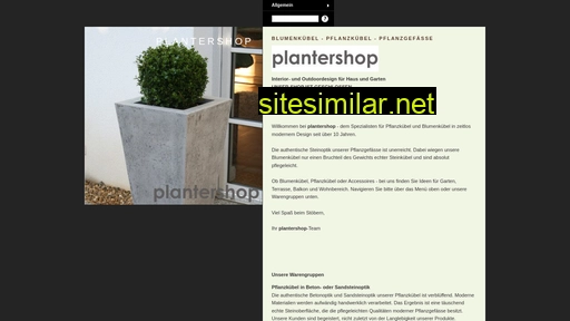 plantershop.de alternative sites