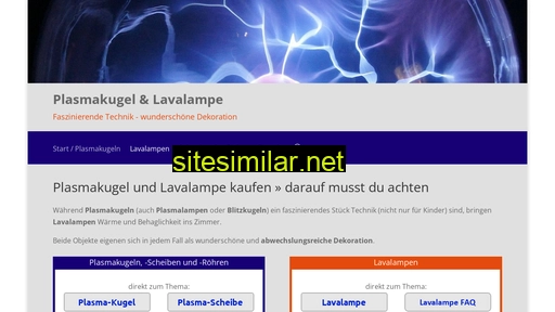 plasmakugel-lavalampe.de alternative sites