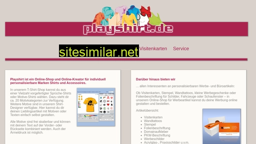 playshirt.de alternative sites