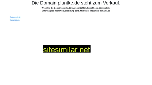 pluntke.de alternative sites