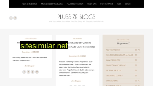 Plussizeblogs similar sites