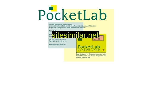 pocketlab.de alternative sites