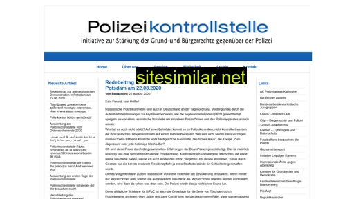 Polizeikontrollstelle similar sites