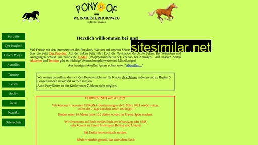 ponyhofberlin.de alternative sites