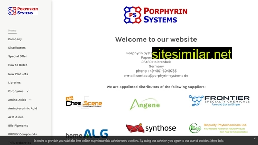 Porphyrin-systems similar sites