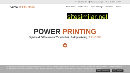 Power-printing similar sites
