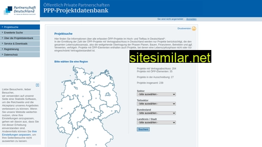 ppp-projektdatenbank.de alternative sites