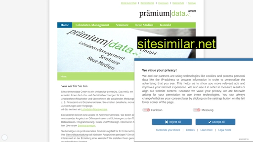 Praemium-data similar sites
