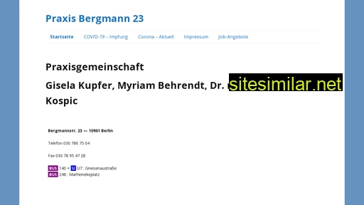 praxis-bergmann23.de alternative sites
