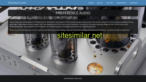 Preference-audio similar sites