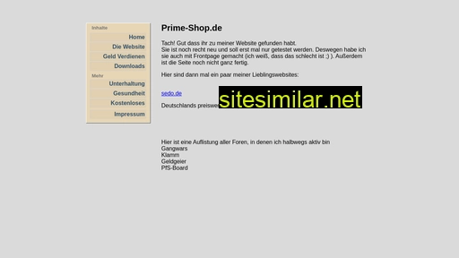 prime-shop.de alternative sites