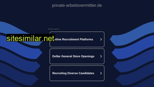 private-arbeitsvermittler.de alternative sites