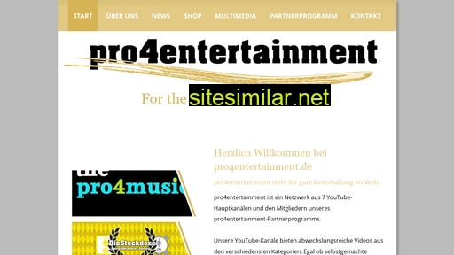 pro4entertainment.de alternative sites