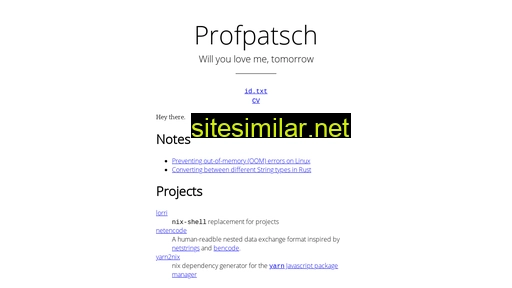 profpatsch.de alternative sites