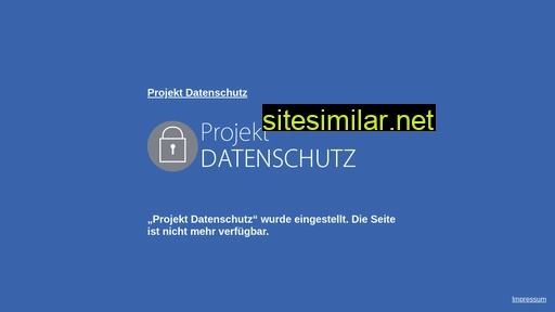 projekt-datenschutz.de alternative sites