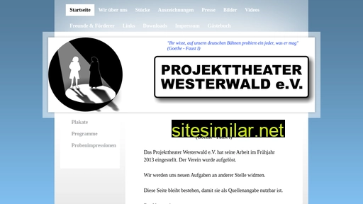projekttheater-westerwald.de alternative sites