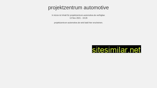 projektzentrum-automotive.de alternative sites