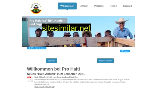 pro-haiti.de alternative sites
