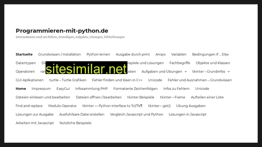 Programmieren-mit-python similar sites