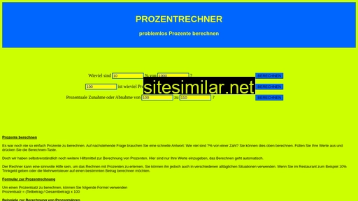 prozentrechner-online.de alternative sites