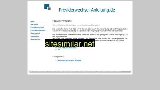 providerwechsel-anleitung.de alternative sites