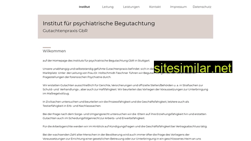 psychiatrie-gutachten.de alternative sites