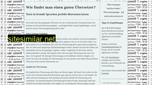 punkt-uebersetzungen.de alternative sites