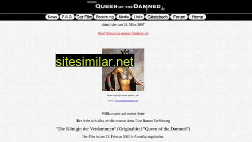 queenofthedamned.de alternative sites