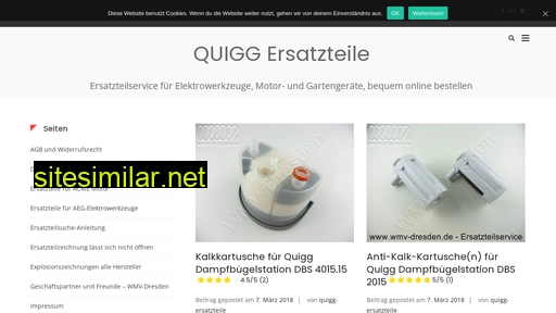 quigg-ersatzteile.de alternative sites