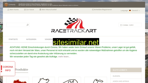 racetrackart.de alternative sites