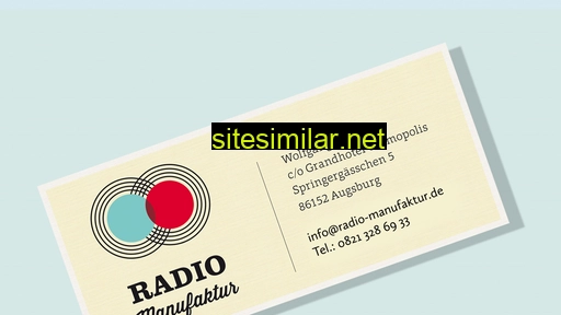 Radio-manufaktur similar sites